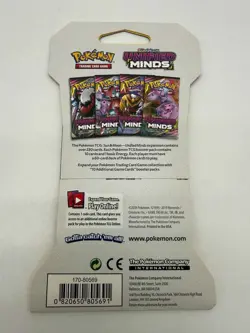 Pokemon TCG Sun & Moon Unified Minds Sleeved Booster Pack Sealed - Image 2