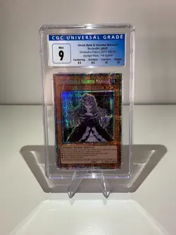 Yugioh Ghost Belle & Haunted Mansion DIFO-EN100 Starlight Rare 1st Edition CGC 9 - Image 2