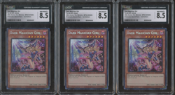 3x Yu-Gi-Oh! MP24 Prismatic Secret Rare 1st Edition Dark Magician Girl CGC 8.5 - Image 1