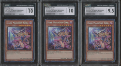 3x Yu-Gi-Oh! MP24 Prismatic Secret Rare 1st Edition Dark Magician Girl CGC 10 - Image 1