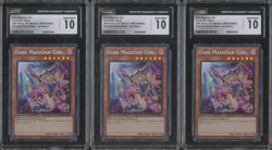 3x Yu-Gi-Oh! MP24 Prismatic Secret Rare 1st Edition Dark Magician Girl CGC 10 - Image 1