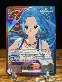 One Piece Heroine’s Edition Extra Booster Nefeltari Vivi EB03-001 Leader Alt Art - Image 3