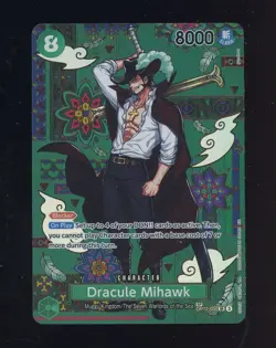 One Piece Dracule Mihawk - OP12-030 (SP) - The Azure Sea’s Seven (OP14) English - Image 1
