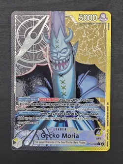 Gecko Moria OP14-080 - One Piece The Azure Sea's Seven Leader Alt Art - Image 1