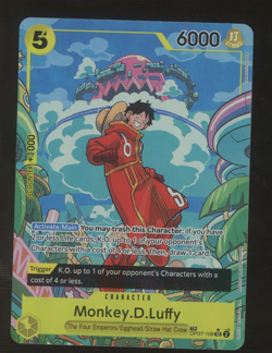 One Piece Monkey D Luffy OP07-109 Two Legends Alt Art Treasure Rare SR - Image 1