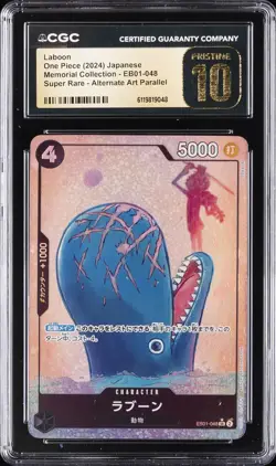 2024 ONE PIECE JPN SUPER RARE ALT ART PARALLEL #EB01-048 LABOON CGC 10 PRISTINE - Image 1