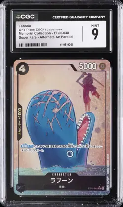 2024 ONE PIECE JPN SUPER RARE ALTERNATE ART PARALLEL #EB01-048 LABOON CGC 9 - Image 1