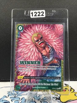 Donquixote Doflamingo RARE WINNER CHAMPIONSHIP ALT ART OP05-037 ONE PIECE (1222) - Image 1