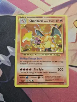 Pokemon TCG Evolutions XY Holo Rare Card Charizard 11/108 LP - Image 1