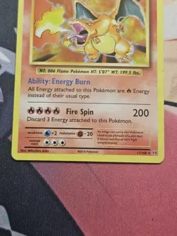 Pokemon TCG Evolutions XY Holo Rare Card Charizard 11/108 LP - Image 4