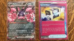 Pecharunt Ex 019/064 & Secret Box 163/167 ACE SPEC Pokemon Card Playset NM - Image 1