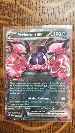 Pecharunt Ex 019/064 & Secret Box 163/167 ACE SPEC Pokemon Card Playset NM - Image 3