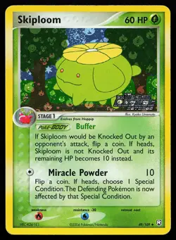 Skiploom 49/109 Reverse Holo Stamped Team Rocket Returns Pokemon Card - Image 1