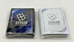Gundam Sleeves (70) EX Space Black Bandai Card Fest w/ (70) Beta Edition Sleeves - Image 1