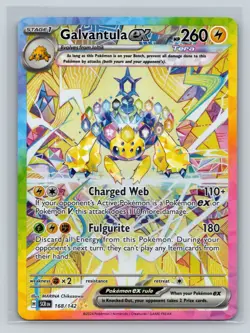 Galvantula ex 168/142 Sv07: Stellar Crown Special Illustration Rare Pokemon Card - Image 1