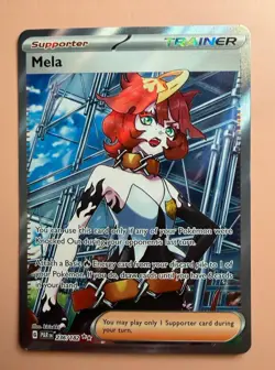 Pokemon Mela Full Art Holo Card 236/182 SV04 Paradox Rift English - Image 1