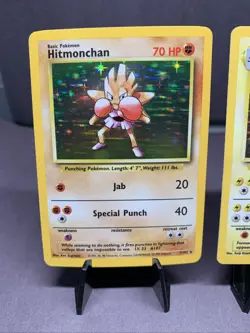 Pokemon TCG Base Set Lot of 2 Card Holo Rare Hitmonchan & Magneton 1999 VTG WOTC - Image 2