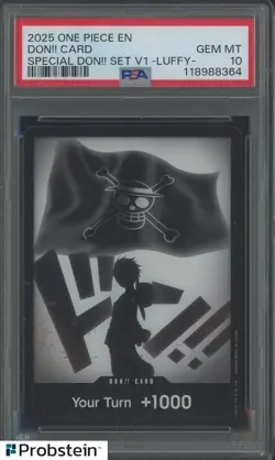 2025 One Piece EN Special Don!! Set V1 Luffy Don!! Card PSA 10 GEM MINT - Image 1