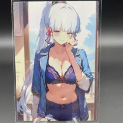 Kamisato Ayaka Anime Waifu Card Doujin ACG Goddess Holo - Image 2