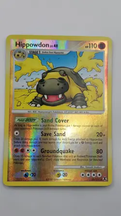 Hippowdon 25/111 Rising Rivals Reverse Holo - LP Pokemon TCG Card - Image 1