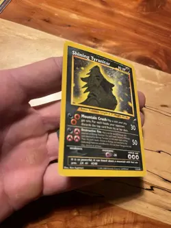 Pokemon Shining Tyranitar Neo Destiny Secret Rare Holo 80 HP Card 113/105 Engli… - Image 2
