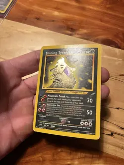 Pokemon Shining Tyranitar Neo Destiny Secret Rare Holo 80 HP Card 113/105 Engli… - Image 3