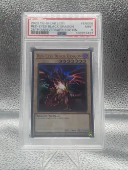 Yu-Gi-Oh Red-Eyes Black Dragon 25th Anniversary Ultra Rare Card LC01-EN006 Psa 9 - Image 1
