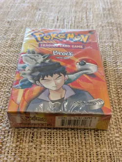 Pokemon Card Gym Heroes, Brock Theme Deck WOTC 1999-2000, Sealed, Excellent Cond - Image 1