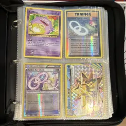 Pokemon older cards binder lots of used items but - Image 1