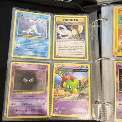 Pokemon older cards binder lots of used items but - Image 4