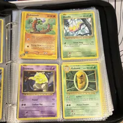 Pokemon older cards binder lots of used items but - Image 5