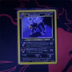 Pokemon Houndoom Rare Regular Card Neo Discovery 23/75 Stage 1 HP 70 - Image 1