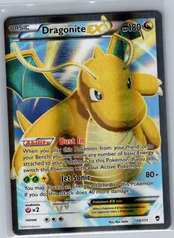 Dragonite EX (Full Art) 108/111 XY - Furious Fists - Pokemon Card - NM - Image 1
