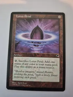 1x Lotus Petal - Tempest - Magic The Gathering - Vintage 1997 LP x1 - Image 1