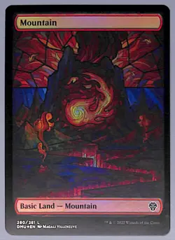 Mountain - Showcase - Foil - 280 - Dominaria United (DMU) MTG - Image 1