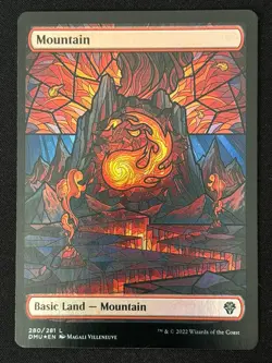 1x MTG Mountain (Showcase, Foil) - Dominaria United (DMU) #280 - Magic - Image 1