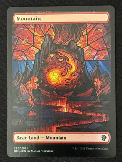 1x MTG Mountain (Showcase, Foil) - Dominaria United (DMU) #280 - Magic - Image 3