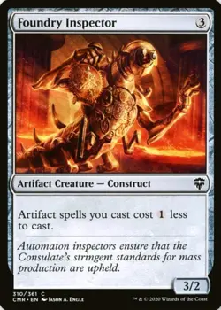 X 1 Foundry Inspector NM-M Commander Legends 310 MTG Magic The Gathering - Image 1
