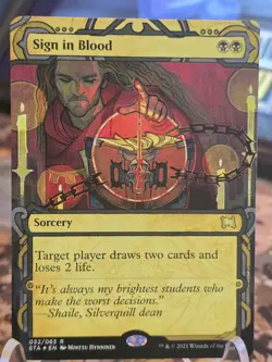 Sign in Blood Strixhaven: Mystical Archives Foil Etched - Image 1