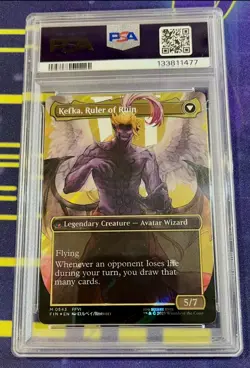 Magic the Gathering: Kefka, Court Mage #0543 (Borderless) (Surge Foil) | PSA10 - Image 2