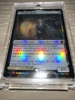 EDDIE BROCK / VENOM, LETHAL PROTECTOR Foil MTG Marvel's Spider-Man 0055 Mythic - Image 2