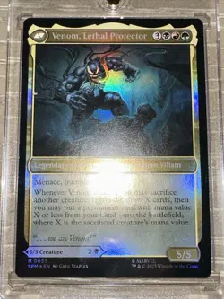 EDDIE BROCK / VENOM, LETHAL PROTECTOR Foil MTG Marvel's Spider-Man 0055 Mythic - Image 3