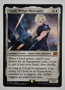 Magic MTG Final Fantasy Cloud, Midgar Mercenary Mythic Rare NM Non Foil - Image 1