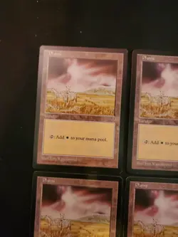 4x Plains Zebra Mirage Basic Land Mana Magic Gathering MTG White Mix Condition - Image 2