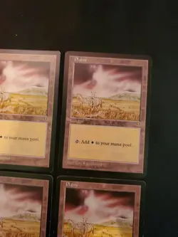 4x Plains Zebra Mirage Basic Land Mana Magic Gathering MTG White Mix Condition - Image 3