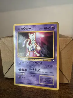 Pokemon Mewtwo Glossy CD Promo Vending 1996 Japanese Card 150 *LP-NM* Vintage - Image 2