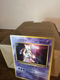 Pokemon Mewtwo Glossy CD Promo Vending 1996 Japanese Card 150 *LP-NM* Vintage - Image 3