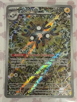 Pokemon Magneton SV Promo 159 Holo Electric 100HP Overvolt Discharge Card - Image 1