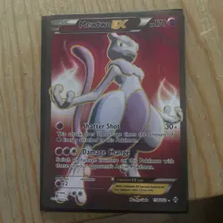 Pokemon Mewtwo EX TCG Full Art Holo Card 158/162 2015 Breakthrough Ultra Rare - Image 1