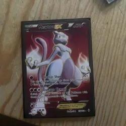 Pokemon Mewtwo EX TCG Full Art Holo Card 158/162 2015 Breakthrough Ultra Rare - Image 2